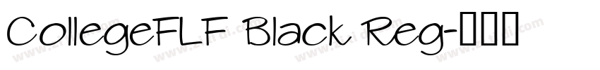 CollegeFLF Black Reg字体转换